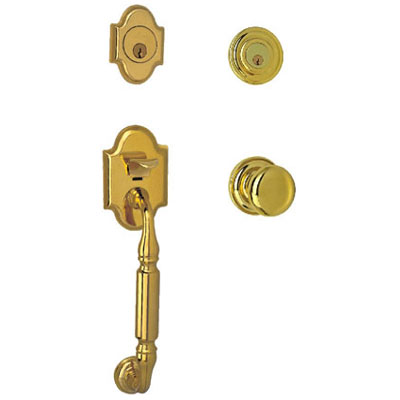 Brass Handle with Plate